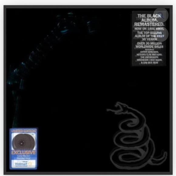 NWT SEALED WALMART EXCLUSIVE METALLICA THE BLACK ALBUM - Picture 1 of 2